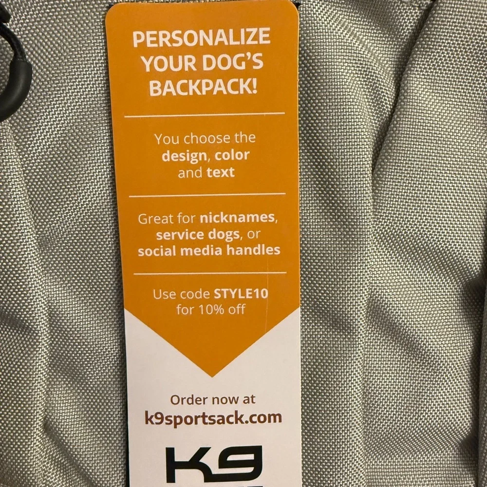 K9 Sport Sack Dog Backpack Saddlebag Gray Accessory Pack Pet Hiking Storage